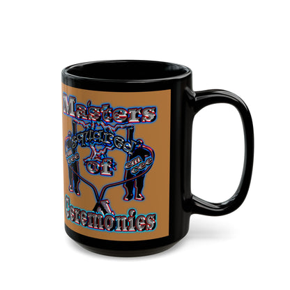 em cee squared - Black Mug (light brown)