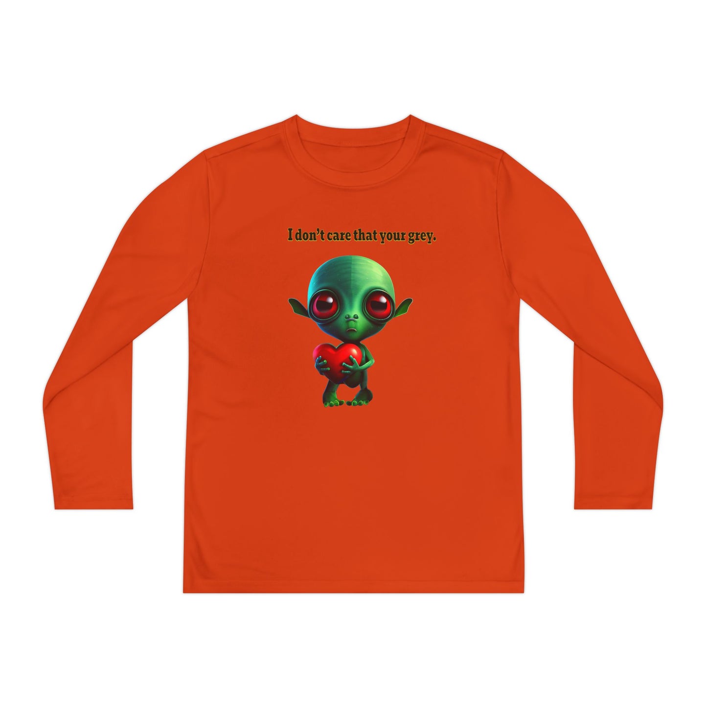 I don't care that your grey - Youth Long Sleeve Competitor Tee