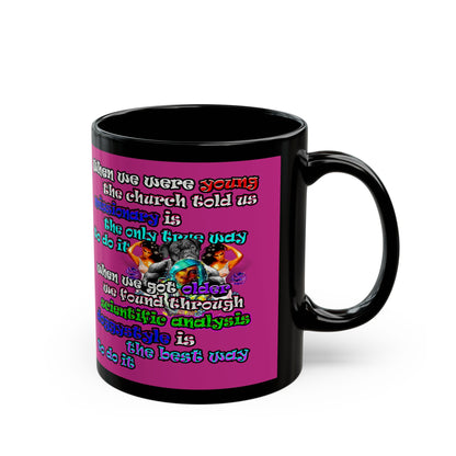 doggystyle - Black Mug (pink)