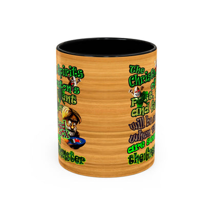 christmas spirits of boston - Accent Mug (butterscotch wood finish)