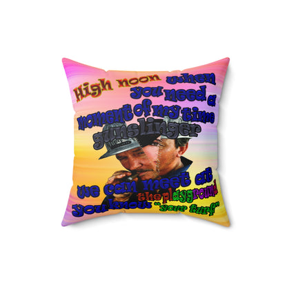 high noon - Spun Polyester Square Pillow - (color blur)