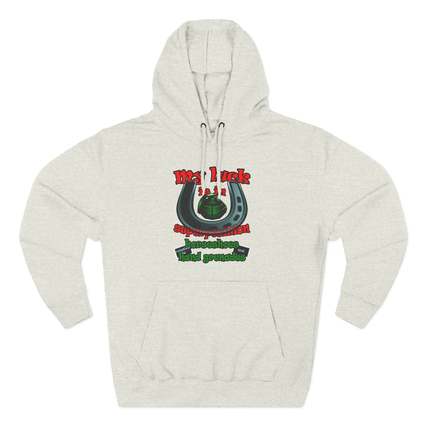 my luck - Three-Panel Fleece Hoodie