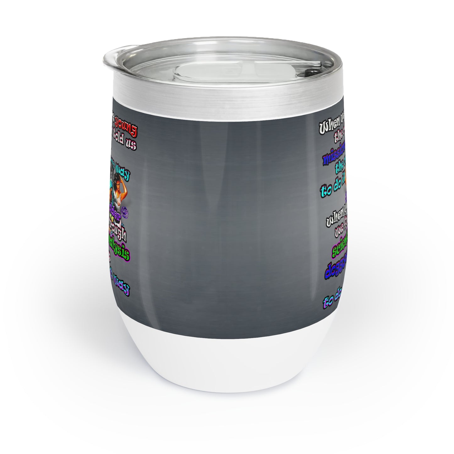 doggystyle - Chill Wine Tumbler (grey-light grey)