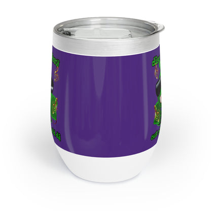 disc jockey - Chill Wine Tumbler (purple)