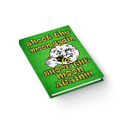 shoot the moon again - journal-lined (green turf)