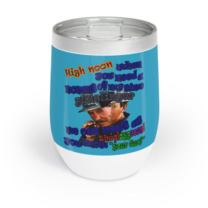 high noon - Chill Wine Tumbler (turquoise)