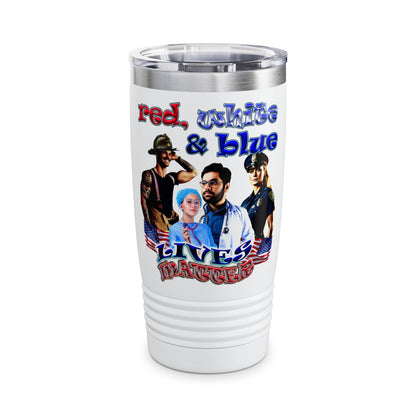 rw&b lives matter - Ringneck Tumbler, 20oz