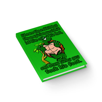 turtle race - journal-lined (logo green)
