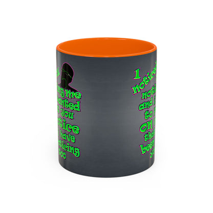 noticed you noticing - Accent Mug (grey-light grey)