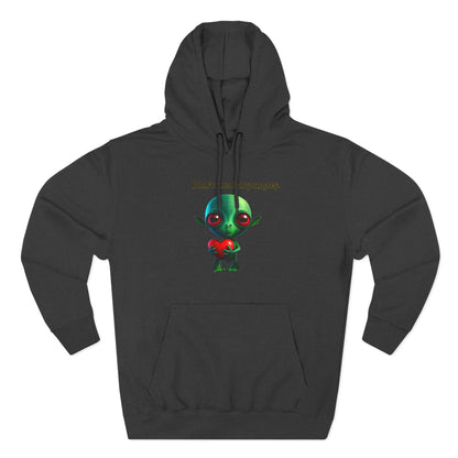 I don't care that your grey - Three-Panel Fleece Hoodie