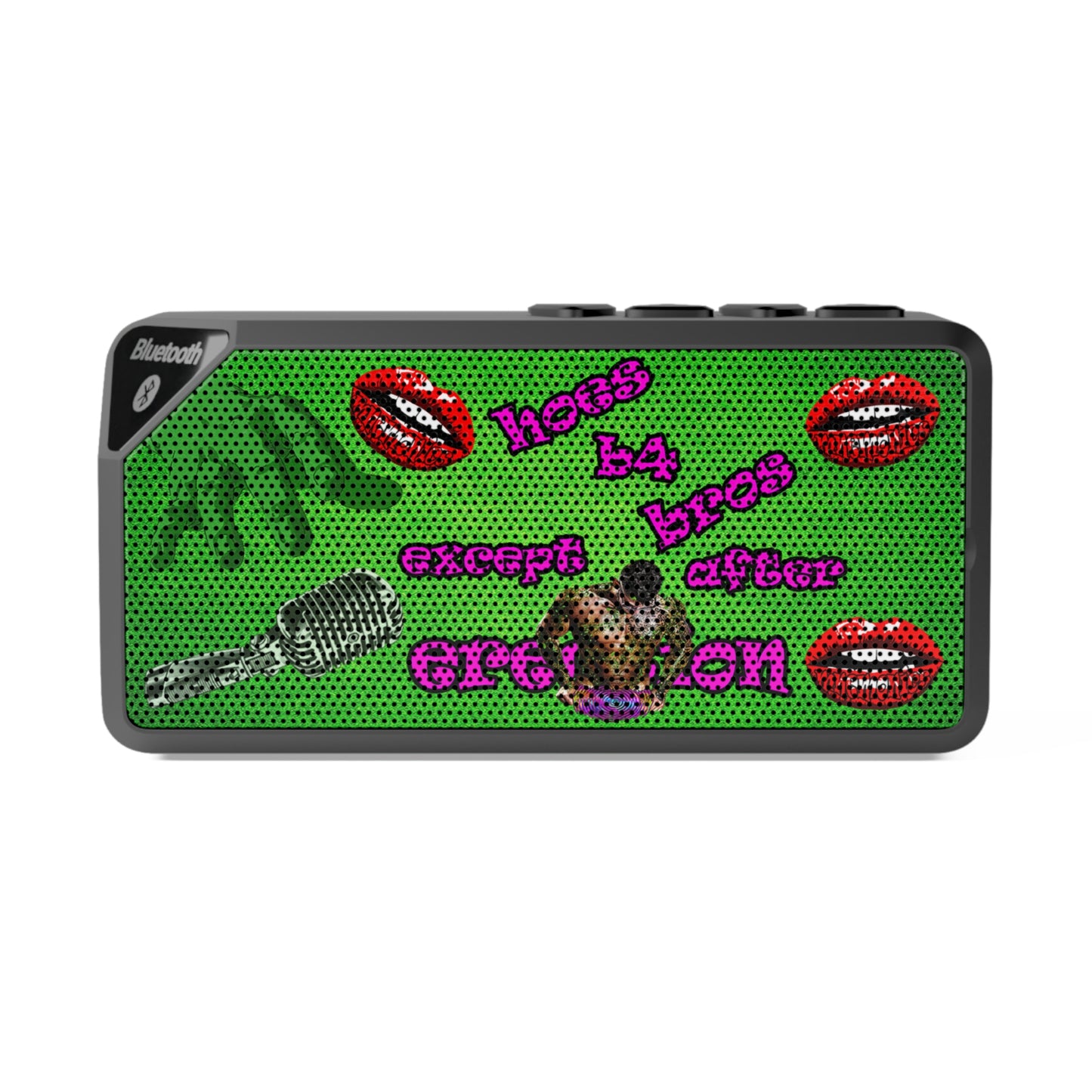 hoes b4 bros - Jabba Bluetooth Speaker (green turf)