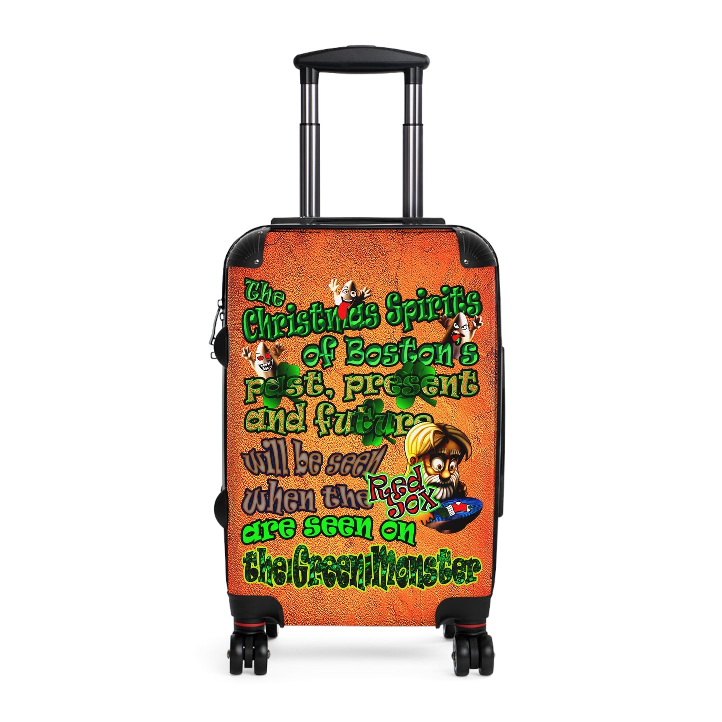 christmas spirits of boston - Suitcase (burnt orange)