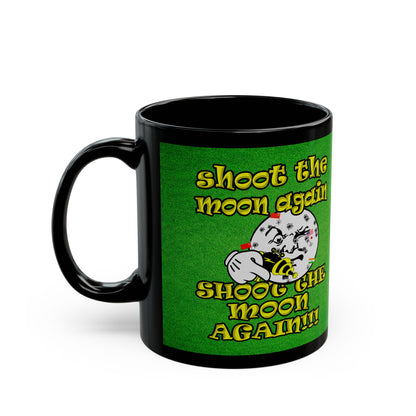 shoot the moon again - Black Mug (green turf)