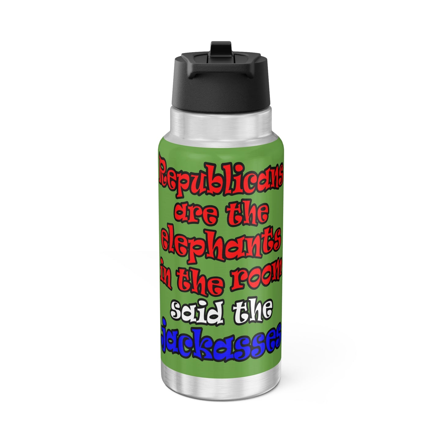 donkeys and elephants - Gator Tumbler, 32oz (green)