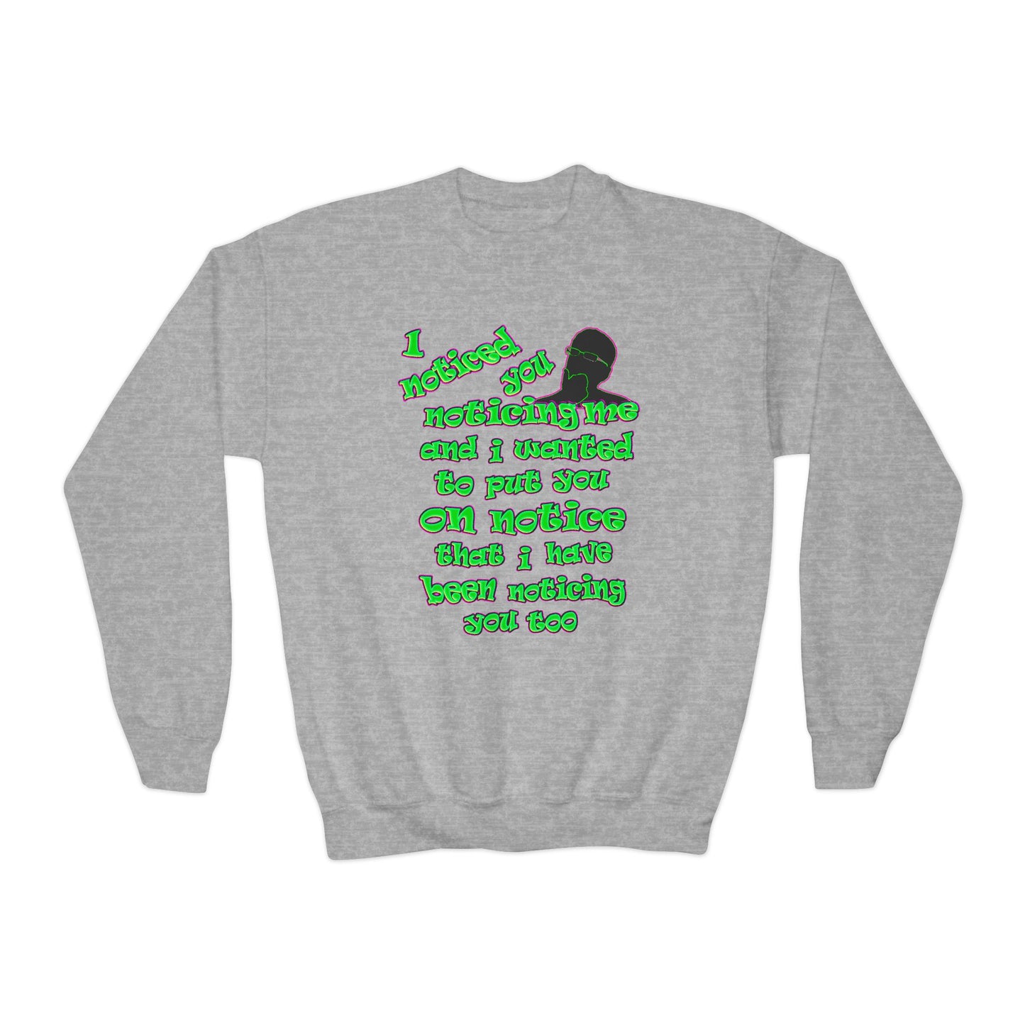 noticed you noticing - Youth Crewneck Sweatshirt