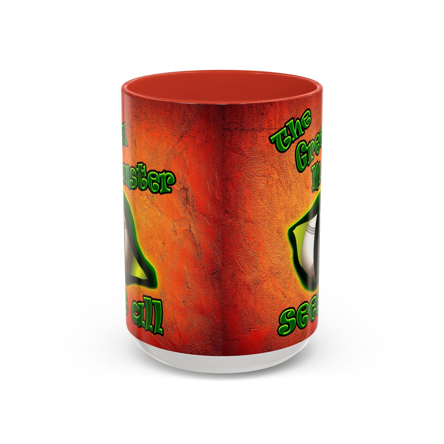 green monster - Accent Mug (burnt orange)