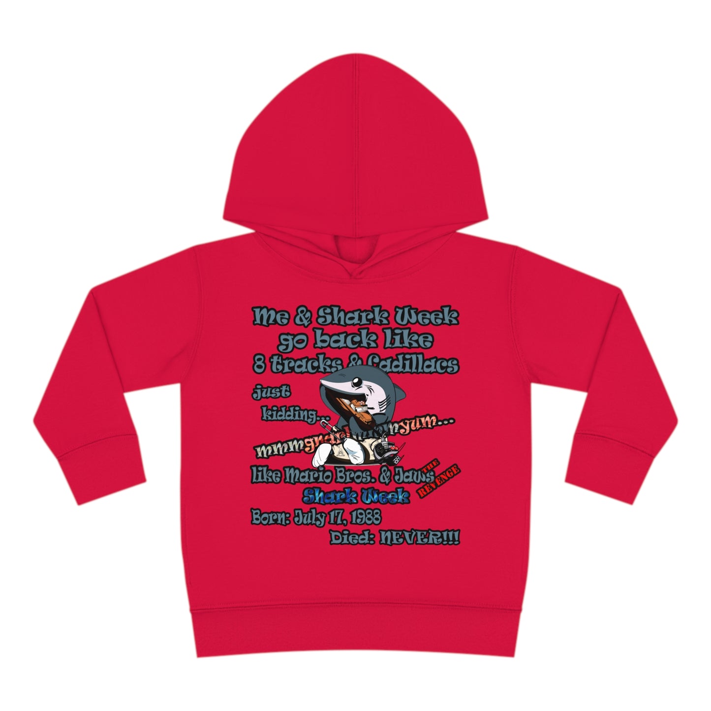 shark week - Toddler Pullover Fleece Hoodie