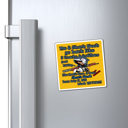 shark week - Magnets - (yellow)