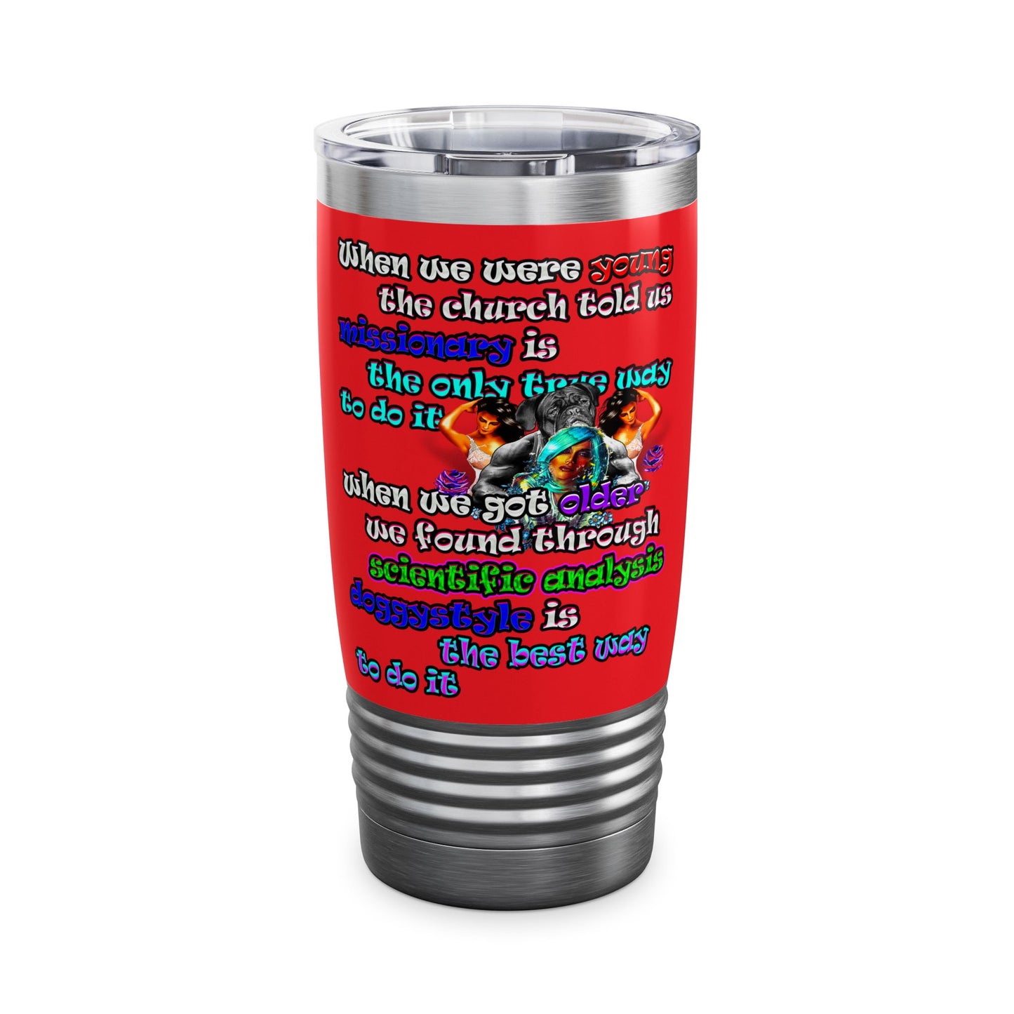 doggystyle - Ringneck Tumbler, 20oz (red)
