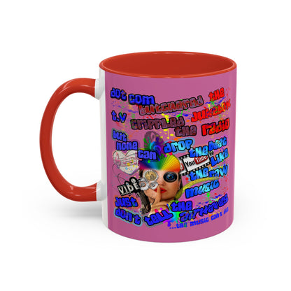 drop the beat - Accent Mug (light pink)