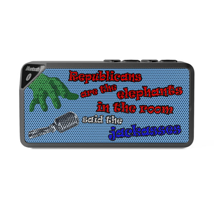 donkeys and elephants - Jabba Bluetooth Speaker (light blue)