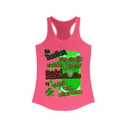 celtics logo - Women's Ideal Racerback Tank