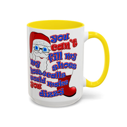 santa's shoes - Accent Mug (white)