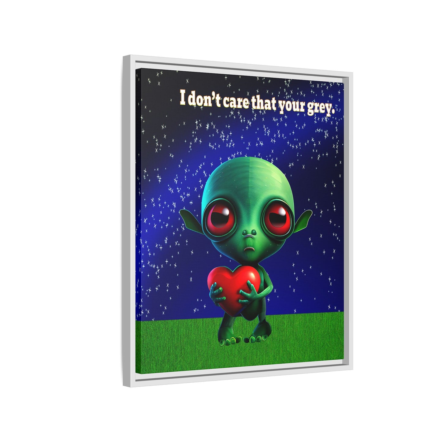 I don't care that your grey - framed canvas art ('snoops' background)