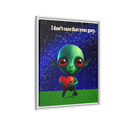 I don't care that your grey - framed canvas art ('snoops' background)