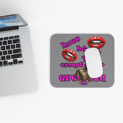 hoes b4 bros - Mouse Pad (Rectangle) (grey)