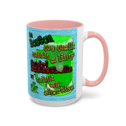 celtics logo - Accent Mug (faded blue)