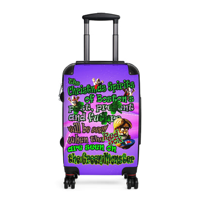 christmas spirits of boston - Suitcase (purple-pink wave)