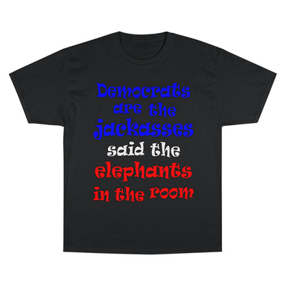 donkeys and elephants - Champion T-Shirt