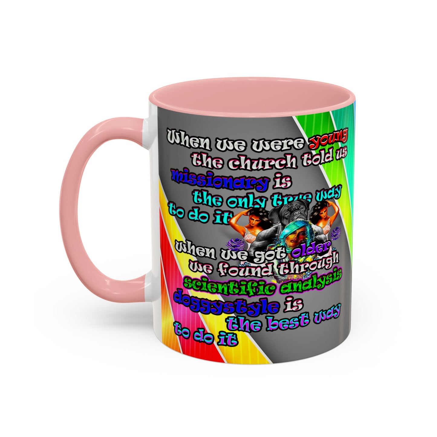 doggystyle - Accent Mug (rainbow split)