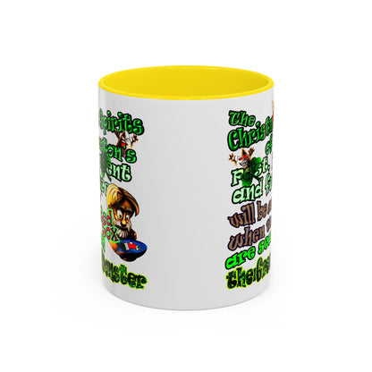 christmas spirits of boston - Accent Mug (white)
