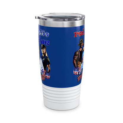 rw&b lives matter - Ringneck Tumbler, 20oz (dark blue)