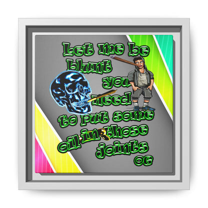 og - framed canvas art (rainbow split)