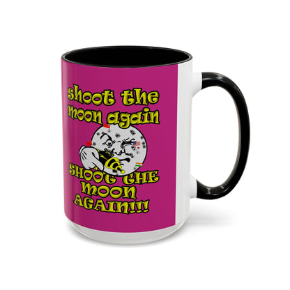 shoot the moon again - Accent Mug (pink)