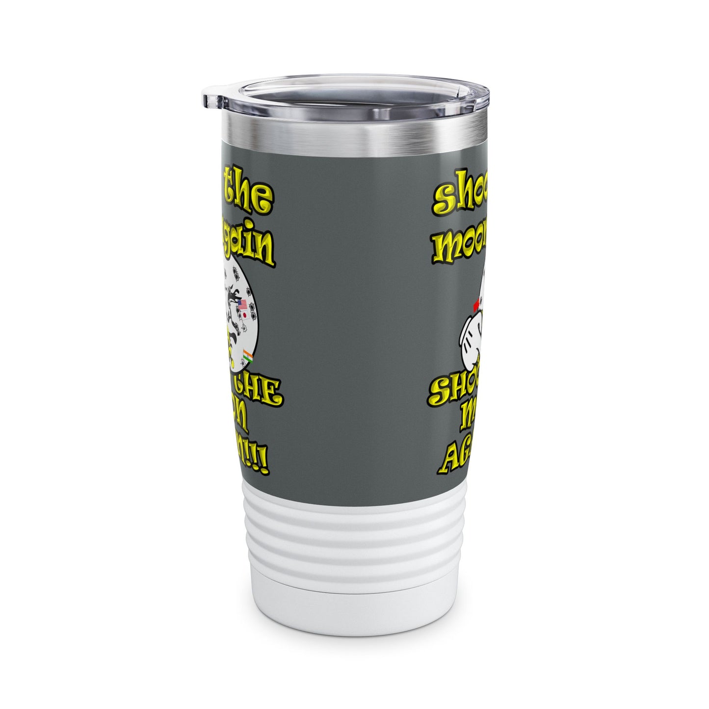 shoot the moon again - Ringneck Tumbler, 20oz (dark grey)
