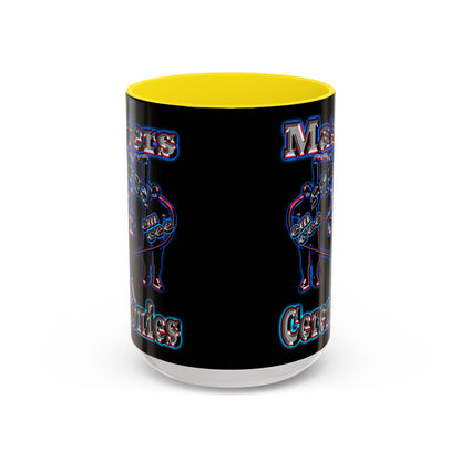 em cee squared - Accent Mug (black)
