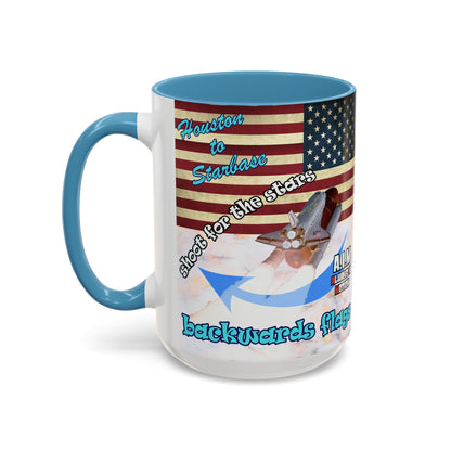 shoot for the stars - Accent Mug (white marble)