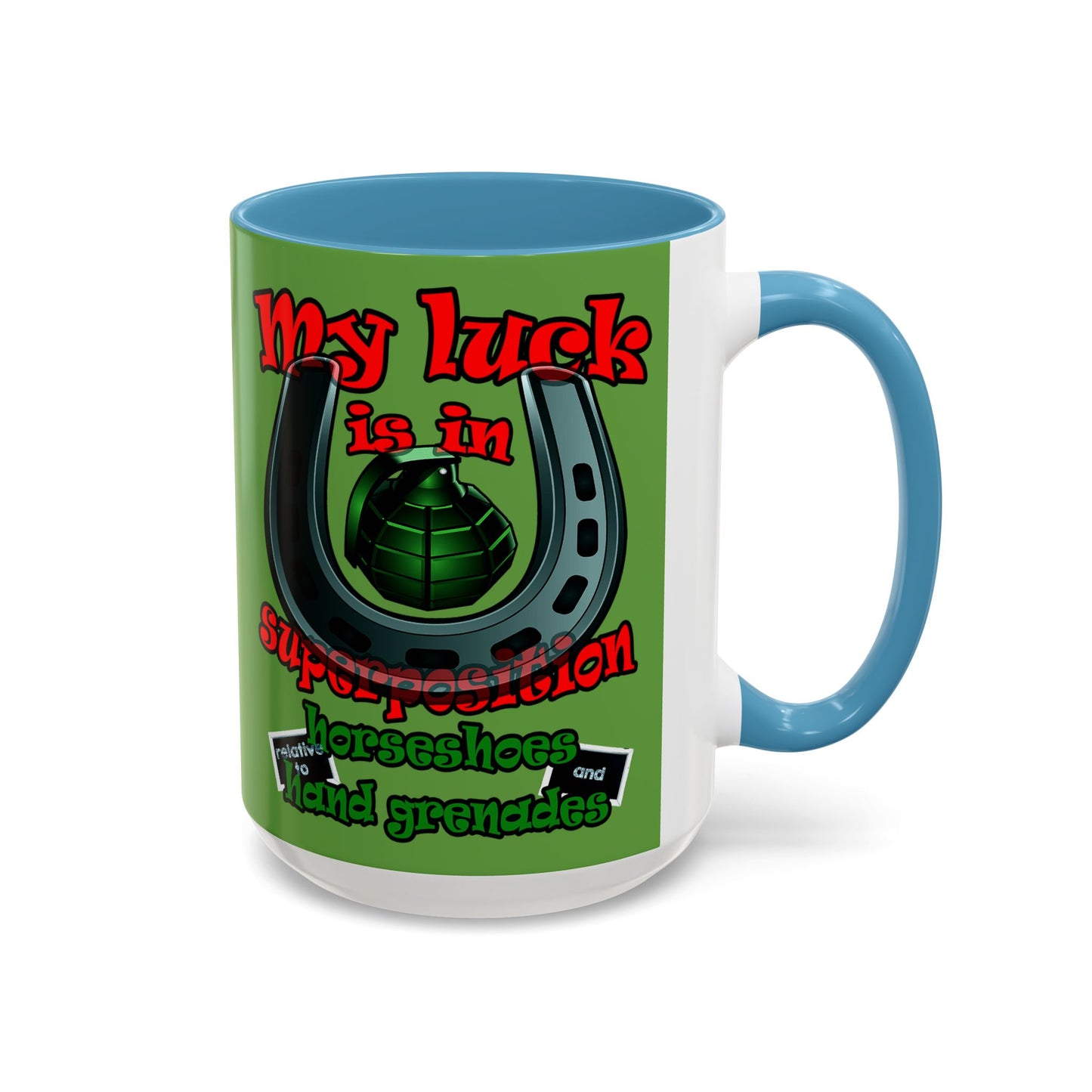 my luck - Accent Mug (green)