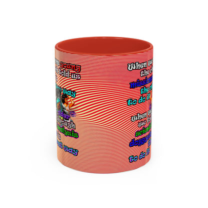 doggystyle - Accent Mug (yellow-orange wave)