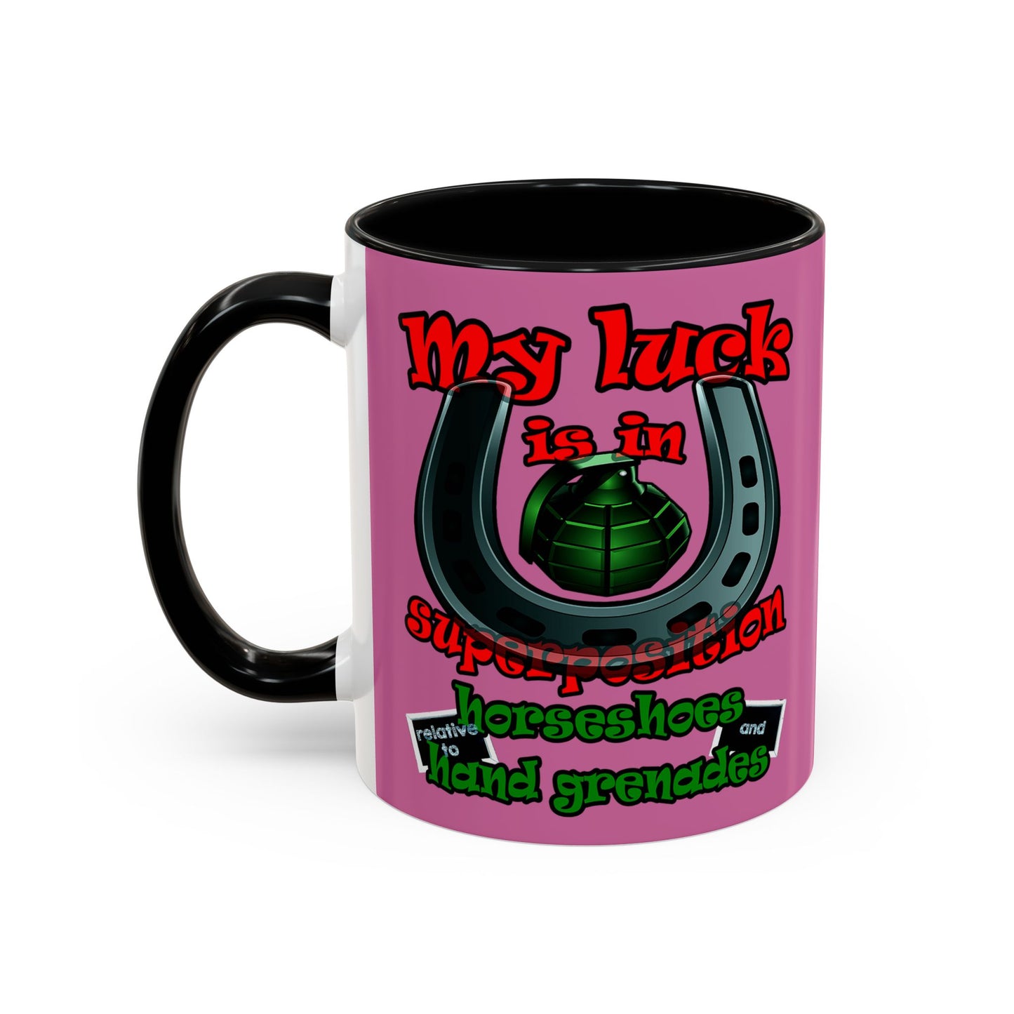 my luck - Accent Mug (light pink)