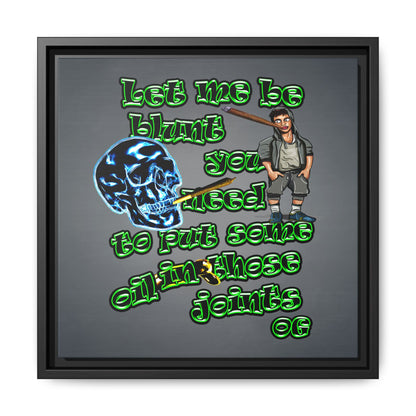 og - framed canvas art (grey-light grey)