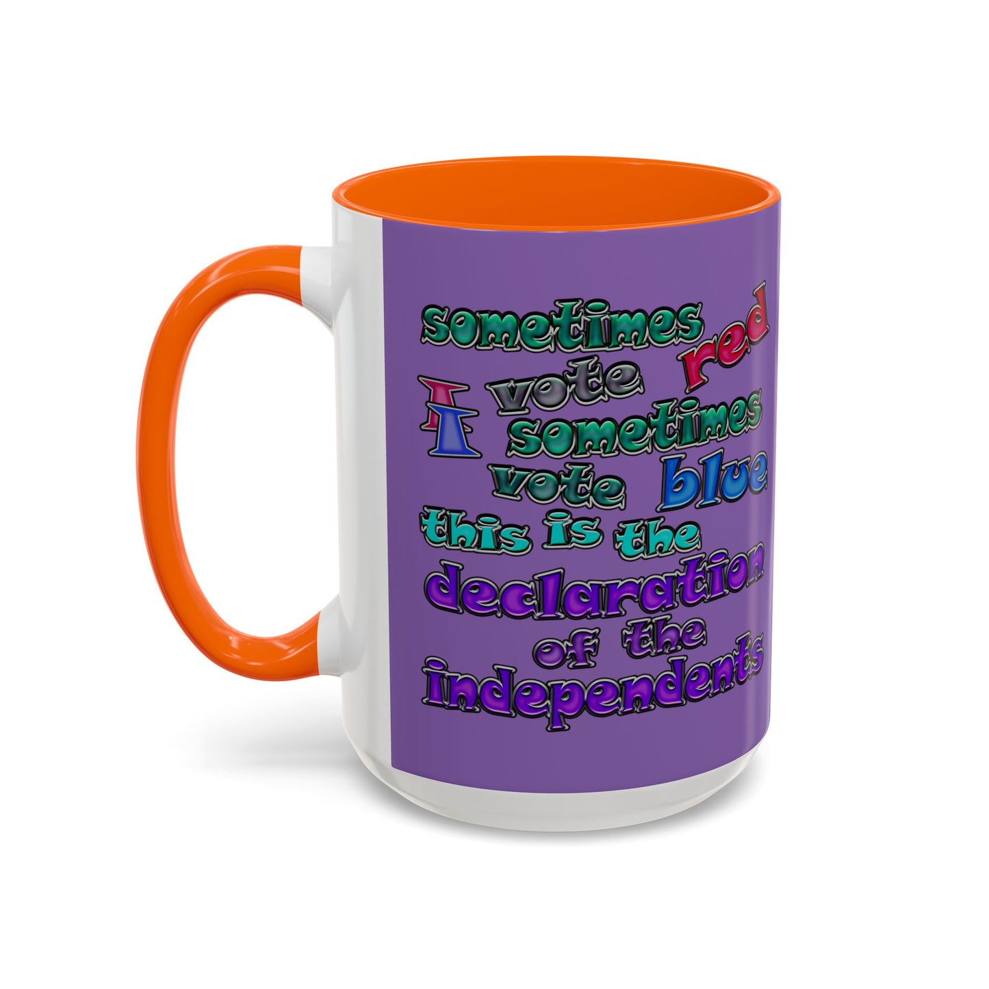 declaration of the independents - Accent Mug (light purple)