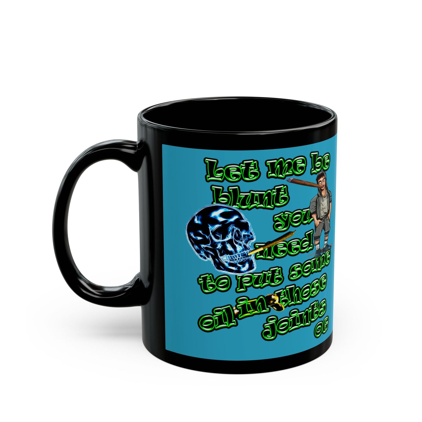 og - Black Mug (turquoise)