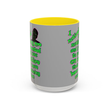 noticed you noticing - Accent Mug (light grey)