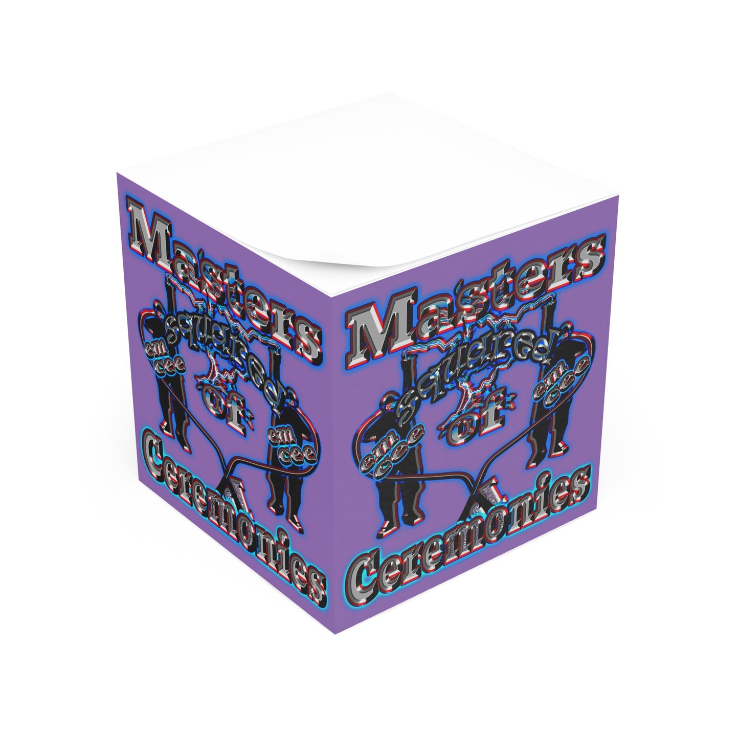 em cee squared - note cube (light purple)