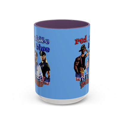 rw&b lives matter - Accent Mug (light blue)